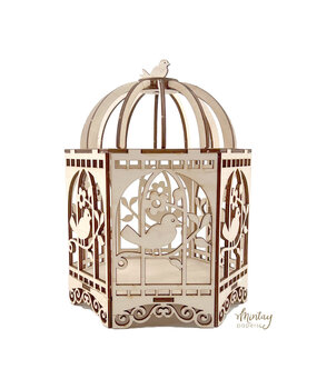 Mintay PRE-ORDER Woodies Decor Birdcage (MT-WD3-29) Mintay PRE-ORDER Woodies Decor Birdcage (MT-WD3-29)