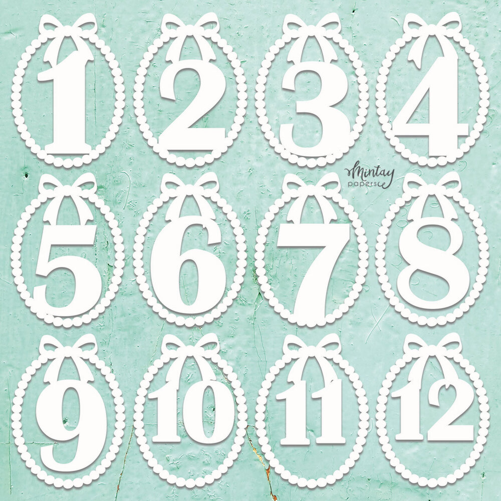 Mintay Chippies 12x12 Inch Baby Milestones (MT-CHIP2-D111)