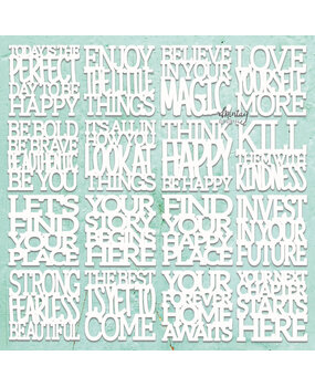 Mintay PRE-ORDER Chippies 12x12 Inch Motivational Words (MT-CHIP2-D113) Mintay PRE-ORDER Chippies 12x12 Inch Motivational Words (MT-CHIP2-D113)
