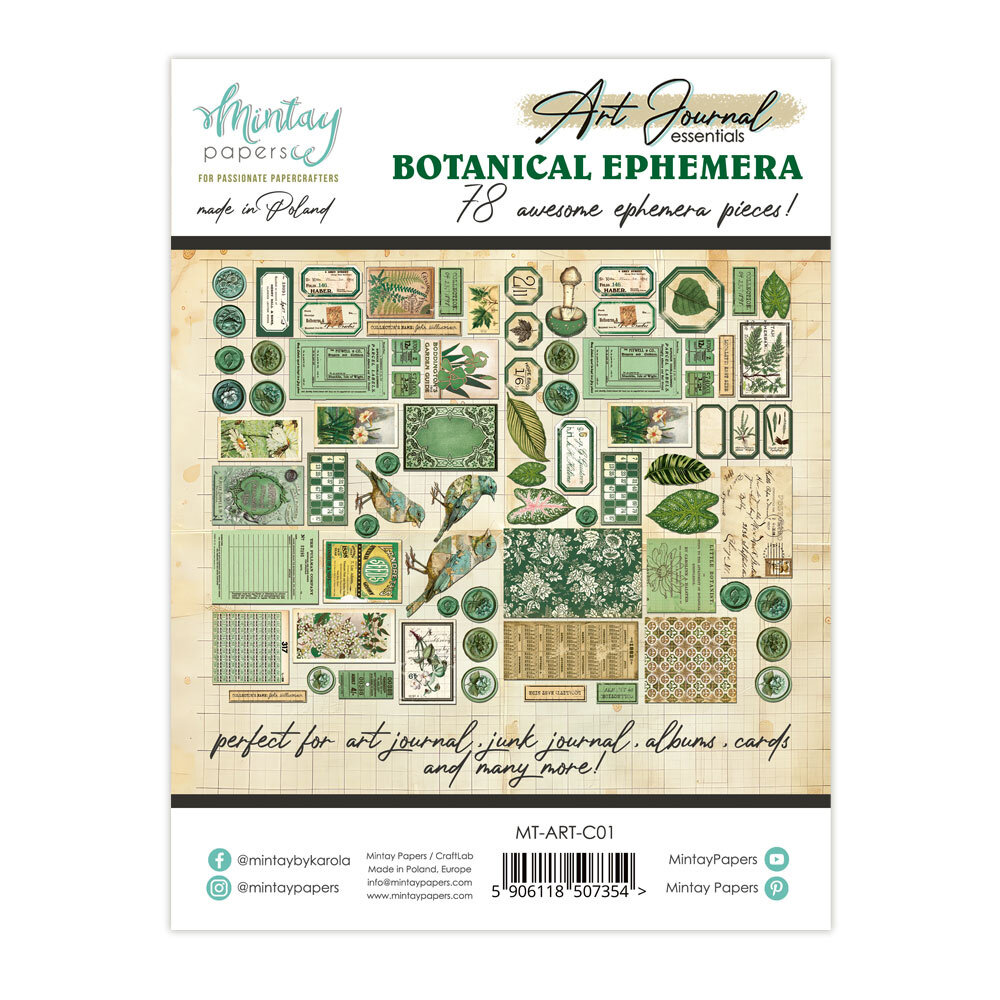 Mintay Art Journal Botanical Ephemera (MT-ART-C01)
