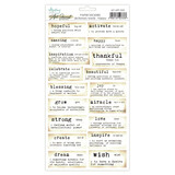 Mintay PRE-ORDER Art Journal 6x12 Inch Paper Stickers Dictionary Words Happy (MT-ART-S05)