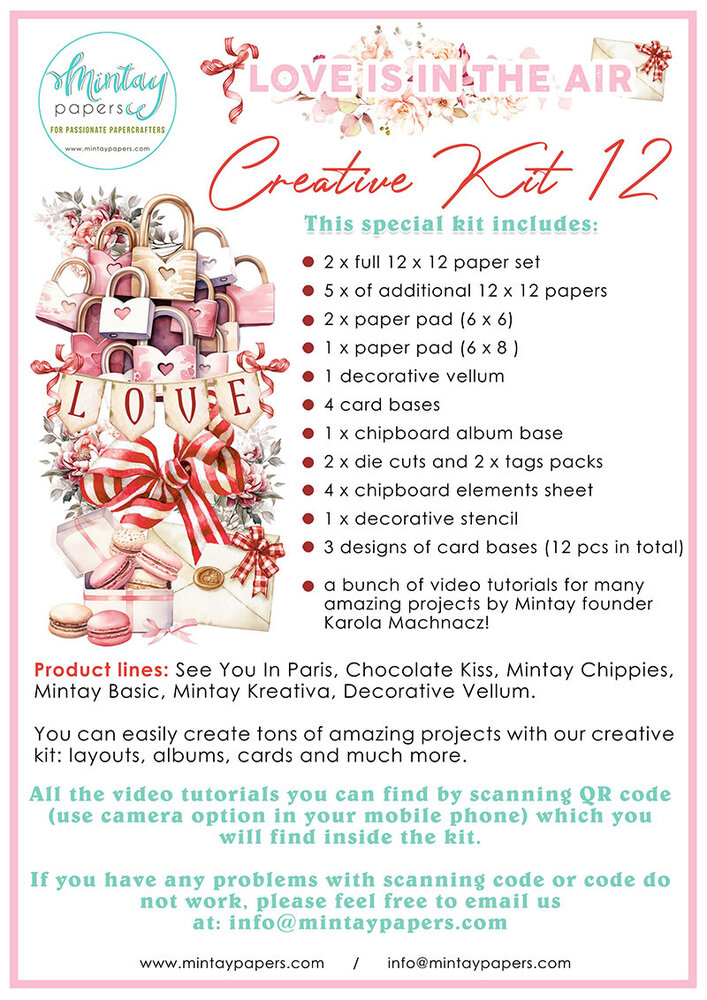 Mintay PRE-ORDER Creative Kit Love is in the Air (MT-KIT-12) Mintay PRE-ORDER Creative Kit Love is in the Air (MT-KIT-12)