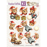 Creatief Art Sweet Little Mice Christmas 03 Stansvel (CCO-027)