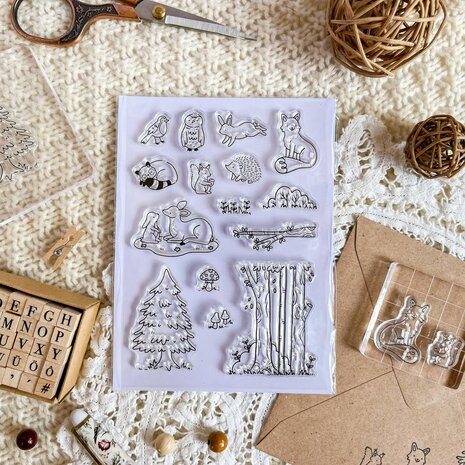 Anna Lunak Forest Critters Clear Stamp Set Anna Lunak Forest Critters Clear Stamp Set