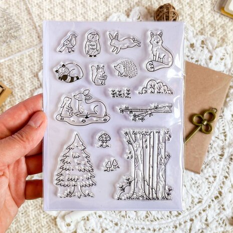 Anna Lunak Forest Critters Clear Stamp Set Anna Lunak Forest Critters Clear Stamp Set