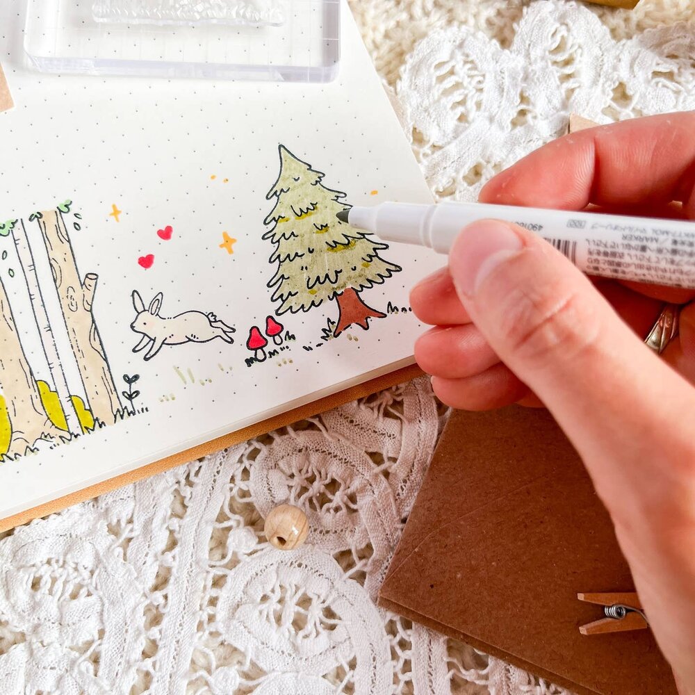 Anna Lunak Forest Critters Clear Stamp Set Anna Lunak Forest Critters Clear Stamp Set