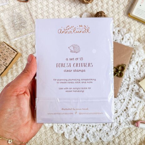 Anna Lunak Forest Critters Clear Stamp Set Anna Lunak Forest Critters Clear Stamp Set