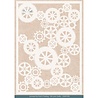 Card Deco Mixed Media Stencil Steampunk Gears (CDEST093)