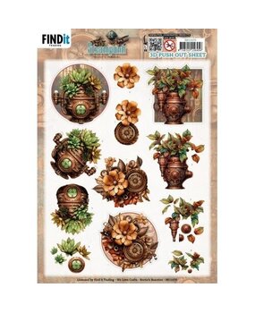 Berrie's Beauties Steampunk 3D Push Out Plants (SB11070)