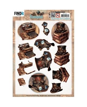 Berrie's Beauties Steampunk 3D Push Out Objects (SB11072) Berrie's Beauties Steampunk 3D Push Out Objects (SB11072)