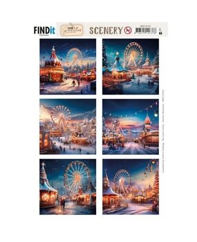 Berrie's Beauties Snowy Winter Carnival Scenery Push Out Square (BBSC10123) Berrie's Beauties Snowy Winter Carnival Scenery Push Out Square (BBSC10123)