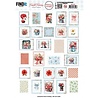 Berrie's Beauties Frosted Florals Push Out Postage Stamps (SB11101)