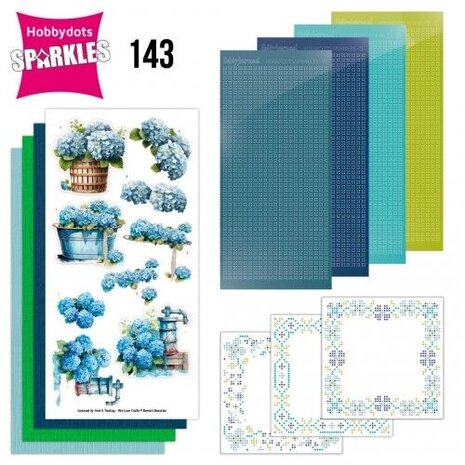 Find It Trading HobbyDots Sparkles Blue Meadow (SPDO143)