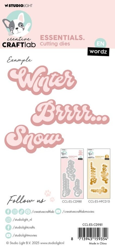 Creative Craftlab Essentials Dies Wordz Winter (CCL-ES-CD981)