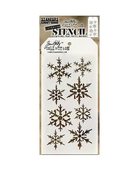 Stampers Anonymous PRE-ORDER Tim Holtz Snowflakes Layering Stencil (THS050) Stampers Anonymous PRE-ORDER Tim Holtz Snowflakes Layering Stencil (THS050)