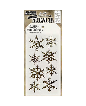 Stampers Anonymous Tim Holtz Snowflakes Layering Stencil (THS050)