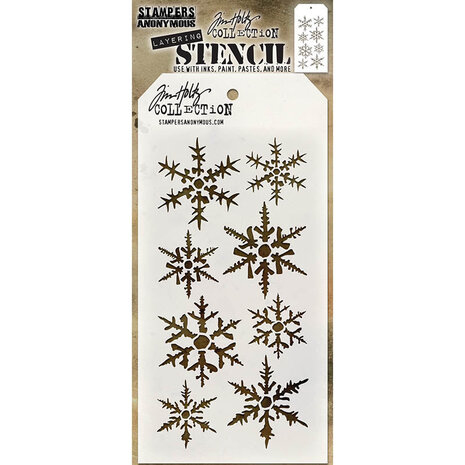 Stampers Anonymous Tim Holtz Snowflakes Layering Stencil (THS050)