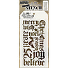 Stampers Anonymous PRE-ORDER Tim Holtz Holiday Script Layering Stencil (THS066) Stampers Anonymous PRE-ORDER Tim Holtz Holiday Script Layering Stencil (THS066)