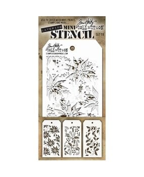 Stampers Anonymous PRE-ORDER Tim Holtz Mini Layering Stencil Set 19 (THMST019) Stampers Anonymous PRE-ORDER Tim Holtz Mini Layering Stencil Set 19 (THMST019)