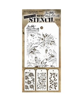Stampers Anonymous Tim Holtz Mini Layering Stencil Set 19 (THMST019)
