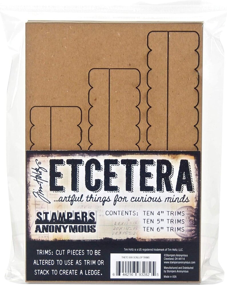 Stampers Anonymous PRE-ORDER Tim Holtz Etcetera Scallop Trims (THETC008) Stampers Anonymous PRE-ORDER Tim Holtz Etcetera Scallop Trims (THETC008)