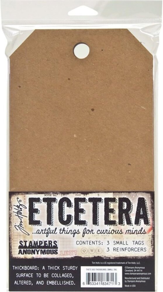 Stampers Anonymous PRE-ORDER Tim Holtz Etcetera Small Tag Thickboards (THETC003) Stampers Anonymous PRE-ORDER Tim Holtz Etcetera Small Tag Thickboards (THETC003)