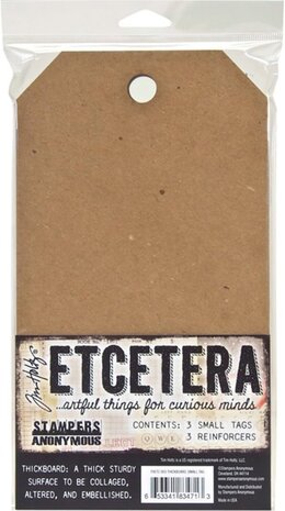 Stampers Anonymous PRE-ORDER Tim Holtz Etcetera Small Tag Thickboards (THETC003) Stampers Anonymous PRE-ORDER Tim Holtz Etcetera Small Tag Thickboards (THETC003)