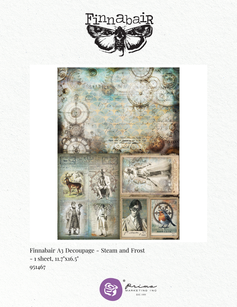 Prima Marketing Inc Steam and Frost A3 Decoupage Fiber (951467)