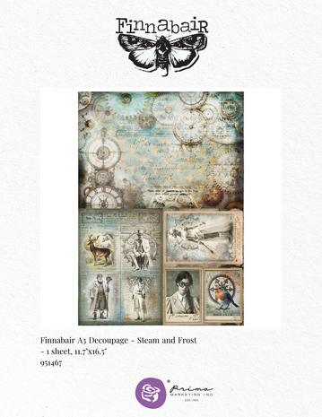 Prima Marketing Inc Steam and Frost A3 Decoupage Fiber (951467)