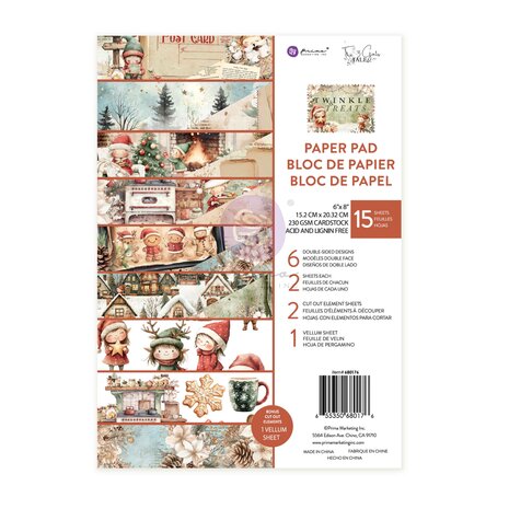 Prima Marketing Inc Twinkle & Treats 6x8 Inch Paper Pad (680176)