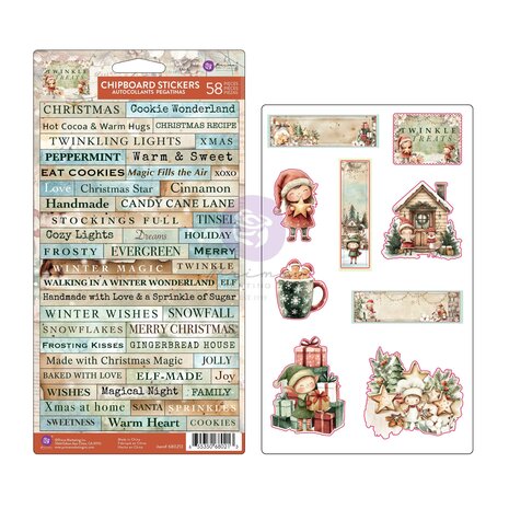 Prima Marketing Inc Twinkle & Treats Chipboard Stickers (680213) Prima Marketing Inc Twinkle & Treats Chipboard Stickers (680213)