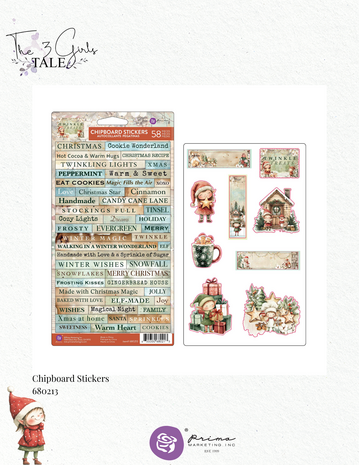 Prima Marketing Inc PRE-ORDER Twinkle & Treats Chipboard Stickers (680213)