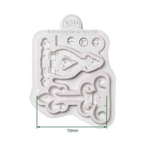 Cosmic Shimmer Silicone Mould Hinges and Screws (CE0082-CS)