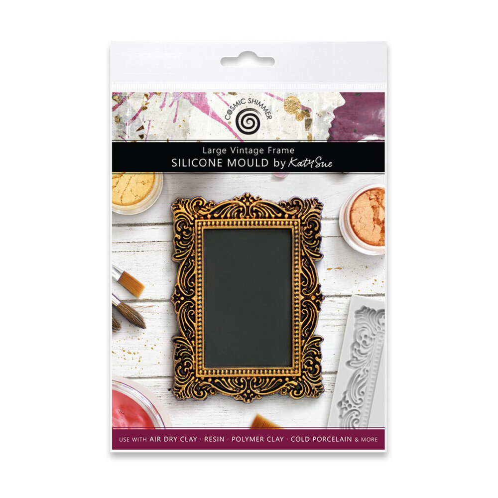 Cosmic Shimmer Silicone Mould Large Vintage Frame (CE0104-CS)