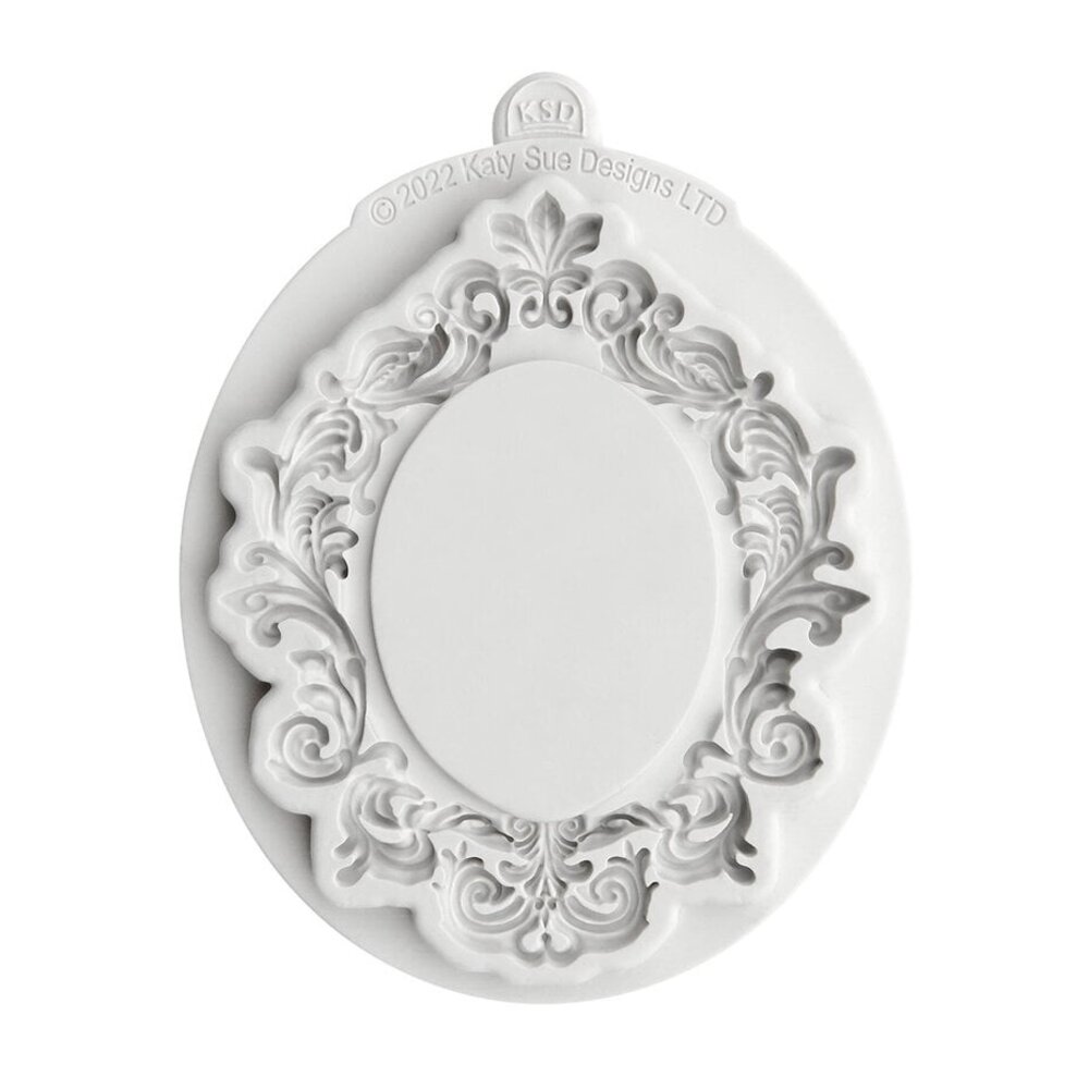 Cosmic Shimmer Silicone Mould Large Oval Vintage Frame (CE0133-CS)