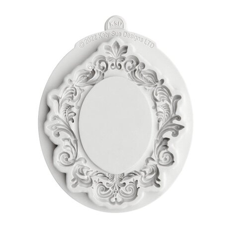 Cosmic Shimmer Silicone Mould Large Oval Vintage Frame (CE0133-CS)