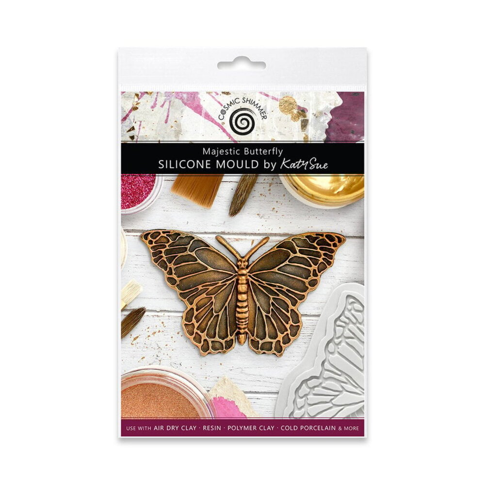Cosmic Shimmer Silicone Mould Majestic Butterfly (CE0147-CS)