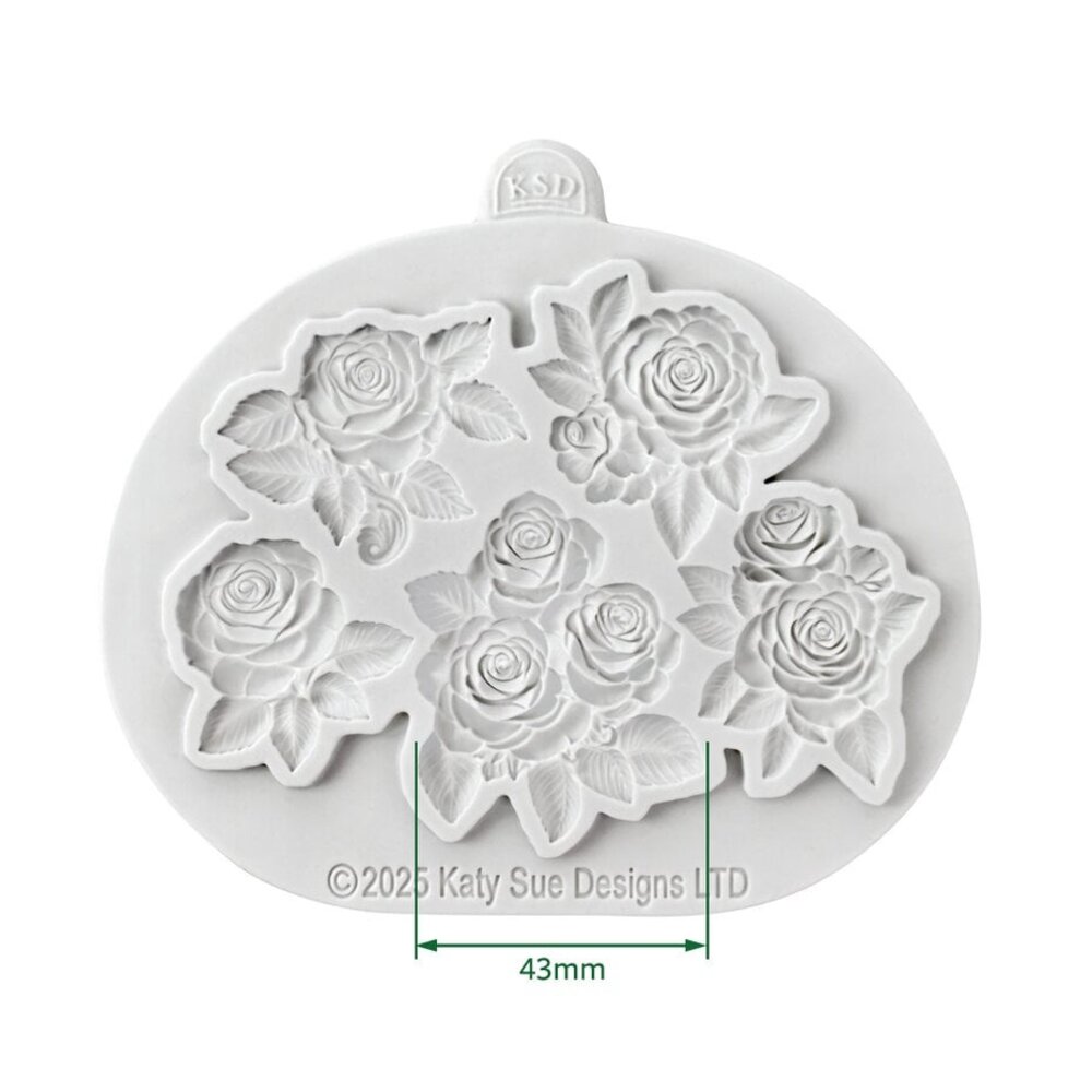 Cosmic Shimmer Silicone Mould Decorative Roses (CE0149-CS)