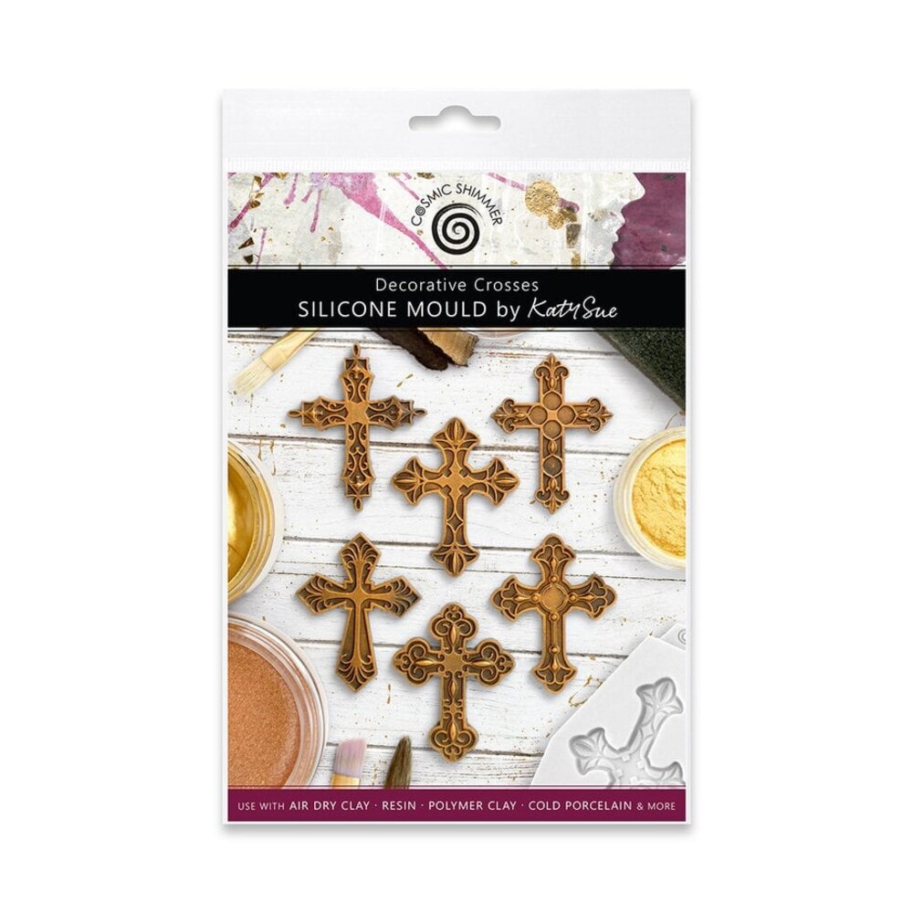 Cosmic Shimmer Silicone Mould Decorative Crosses (CA0254-CS)