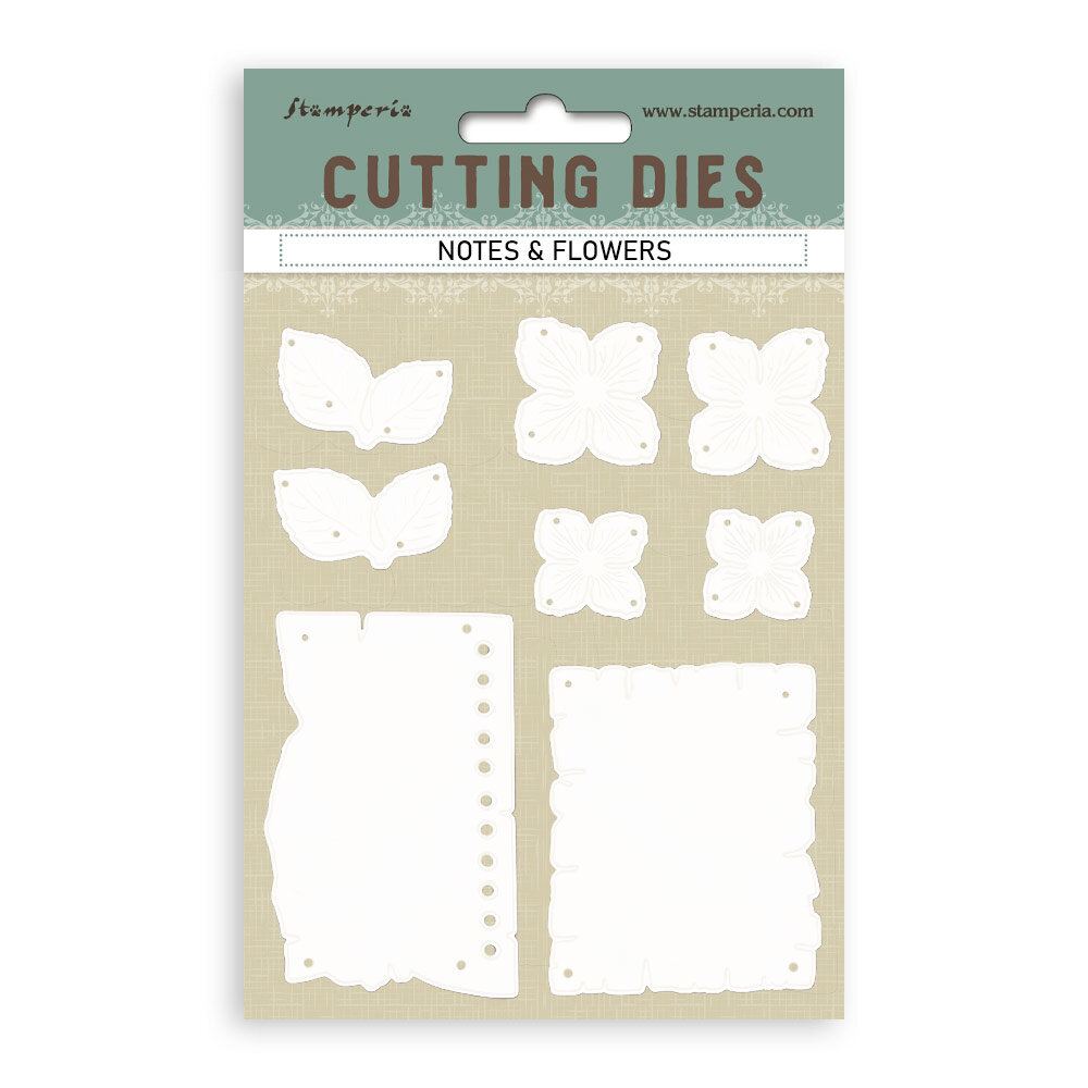 Stamperia Cutting Dies A6 Notes and Flowers (SFT16)