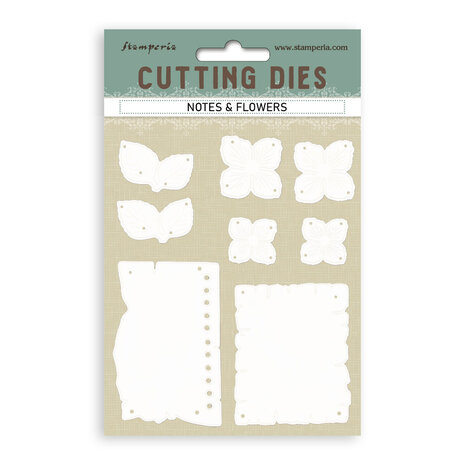 Stamperia Cutting Dies A6 Notes and Flowers (SFT16)