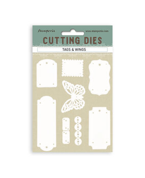 Stamperia Cutting Dies A6 Tags and Wings (SFT18)