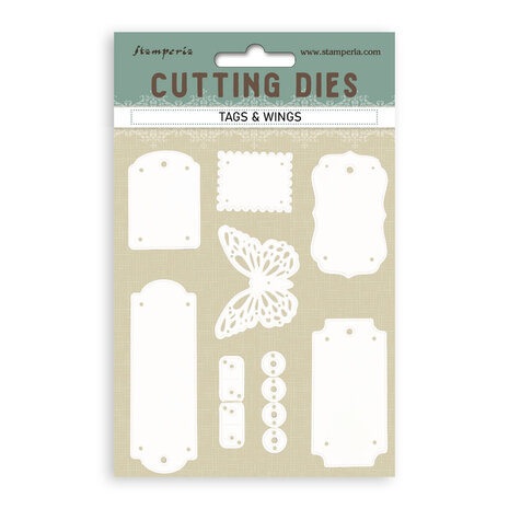 Stamperia Cutting Dies A6 Tags and Wings (SFT18)