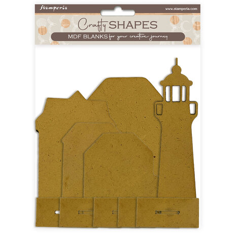 Stamperia Silent Sea MDF Crafty Shapes Blanks Place Card (KLSM80)