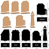 Stamperia Silent Sea MDF Crafty Shapes Blanks Place Card (KLSM80)