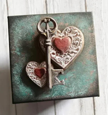 Cosmic Shimmer Silicone Mould Ornate Heart Trio (CE0151-CS)