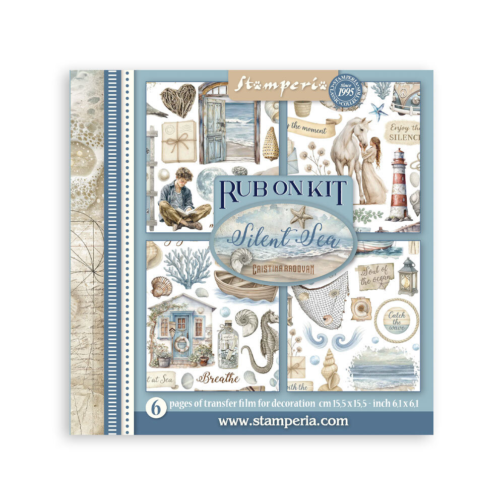 Stamperia Silent Sea 6x6 Inch Rub-On Assortment (DFLRBX06)