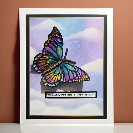 Cosmic Shimmer Silicone Mould Majestic Butterfly (CE0147-CS)