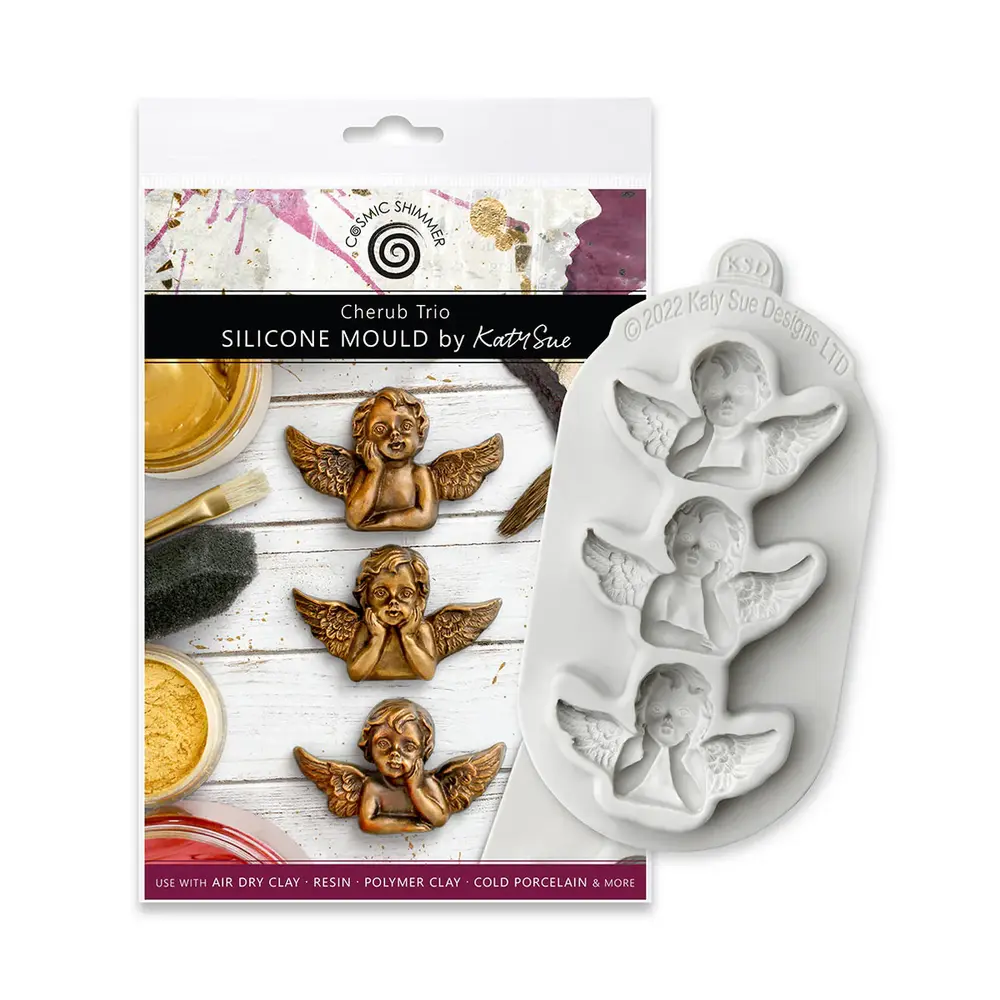 Cosmic Shimmer Silicone Mould Cherub Trio (CA0203-CS)