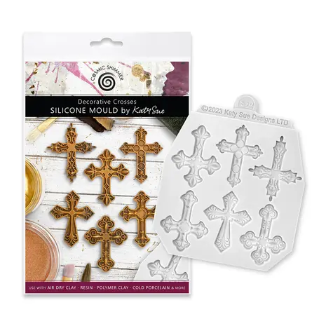 Cosmic Shimmer Silicone Mould Decorative Crosses (CA0254-CS)